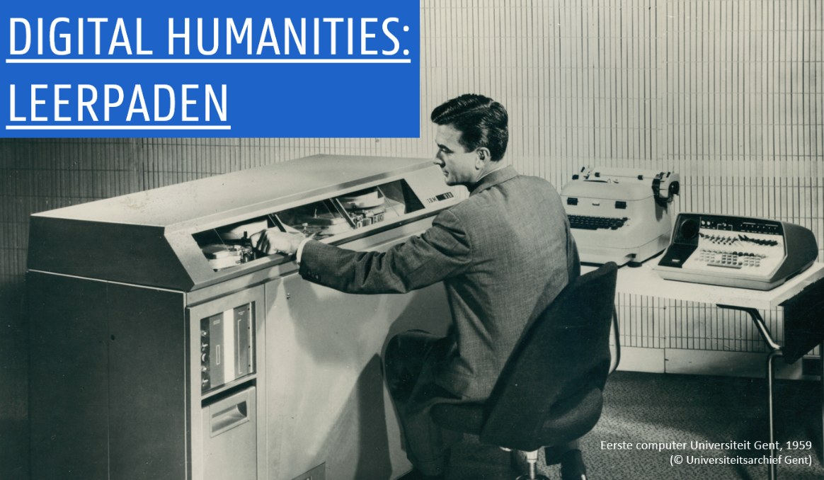 Digital Humanities: Leerpaden - faculteit Letteren en Wijsbegeerte UGent - Eerste computer UGent, 1959 - Universiteitsarchief Gent.png
