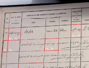 Handwritten Text Recognition in Table Segmentation